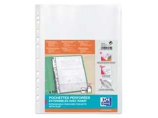 Showtas Oxford A4 PP 200µ glashelder met sluitklep 10 stuks - 3