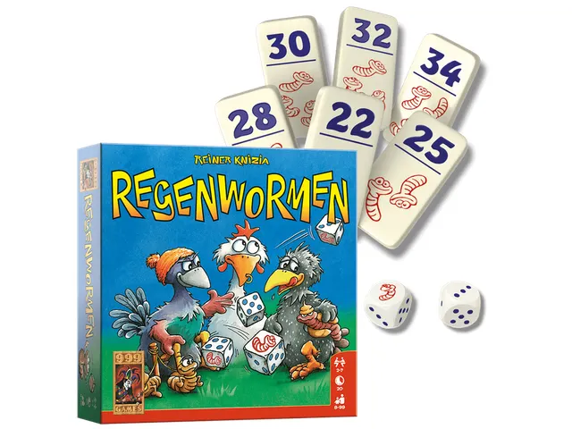 999Games dobbelspel Regenwormen 8+