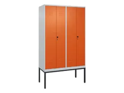 locker voor scheiding van kleding,HxBxD 2120x1200x500mm,4vak