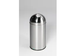 Afvalbak 50 liter HxØ 740x350mm RVS mat