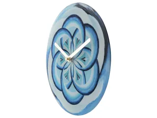 Tafelklok Nextime dia 20cm blauw glas Cosmo Blue Tafel - 6