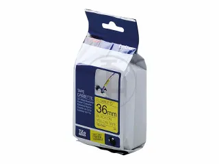 Lettertape Brother P-Touch Tze-Fx661 36Mm Zwart Op Geel - 1