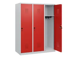 schoollocker,HxBxD 1530x1200x500mm,3vak,vak B 400mm,draaigrendel