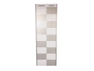 Menoor In-Uit bord 45 namen Aluminium Aanwezig/Afwezig Wit - 1