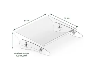 Documenthouder Verstelbaar A3 Transparant Acryl - 3