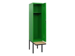 locker met bank,HxBxD 1950x400x815mm,1vak,vak B 400mm,cilinderslot