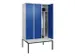 locker voor scheiding van kleding,HxBxD 2120x1200x815mm,3vak