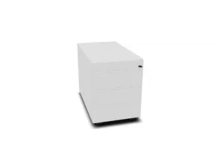 mobiel ladeblok,HxBxD 525x430x800mm,3lade(n),m. greeplijst,Bl-wit - 1