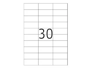 Xerox Multi-use Labels wit permanent 29x70mm 003R97409 3000 stuks - 2