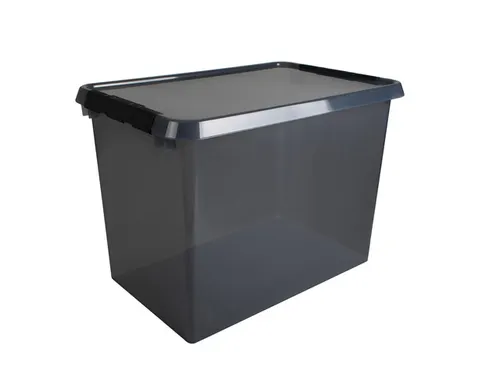 Comfort Line opbergbox 72L transparant grijs - 60x40x42cm