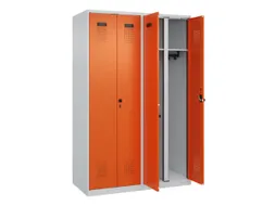 locker voor scheiding van kleding,HxBxD 1850x1200x500mm,4vak