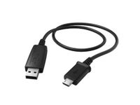 Charger-Sync-Cable, Micro-USB, 0,6m, Black / USB-kabel