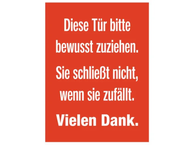 deurbord,Deze deur goed dichttrekken.,folie,rood/wit,zelfklevend