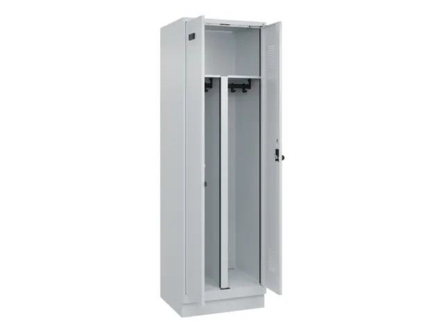 PBM-locker,HxBxD 1950x600x500mm,2vak,vak B 300mm,draaigrendel
