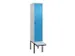 locker voor scheiding van kleding,HxBxD 2120x400x815mm,1vak