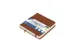 Schetsboek Kangaro 12x12cm cognac PU HC 80 vel 140gr roomwit met elast
