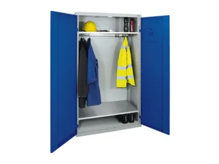 Garderobekast 1800x1000x500mm 1vak Staal Romp Ral7035 Front Ral5010 - 3