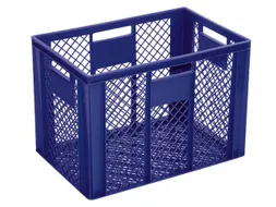 Euronorm Stapelkrat Pe 410x600x400mm 83liter Open Blauw