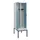 locker met bank,voor scheiding van kleding,HxBxD 2120x600x815mm,2vak