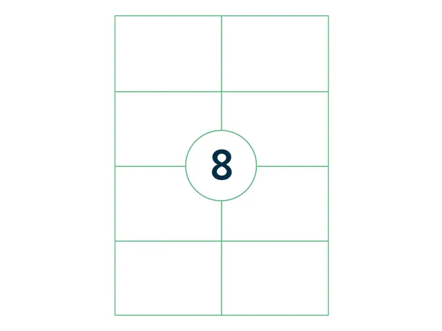 Etiket Qbasic A4 1.000 vel 105x74 mm 8000 labels