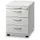 Ladenblok Lichtgrijs 590x430x580mm 1pennenlade 3laden Beugelgreep