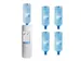 Watercooler Basic Wit + 4x Bronwater 18 Liter