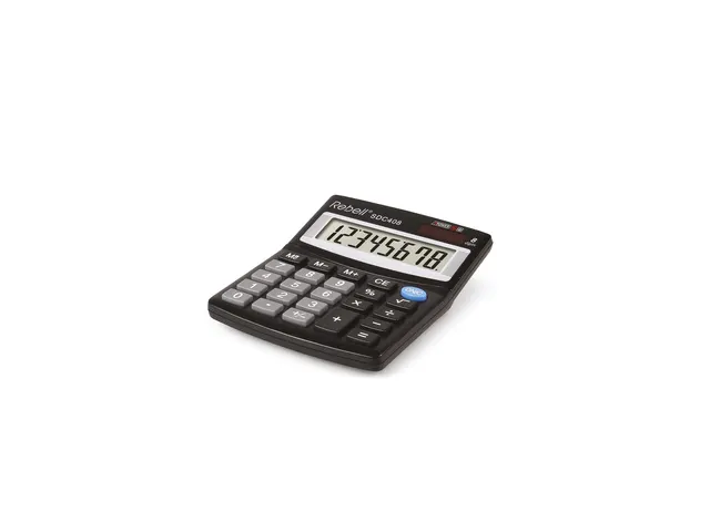 Calculatrice Rebell-SDC408-BX noir bureau