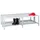 dubbele zitbank,HxLxD 430x2000x740mm,onderstel RAL6011