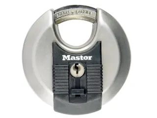Hangslot MasterLock Excell gelamineerd grijs 70mm - 1
