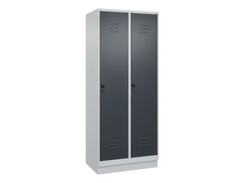 locker voor scheiding van kleding,HxBxD 1950x800x500mm,2vak