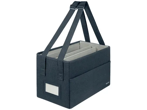 Leitz Hot Desking Stoffen opbergtas Fluweel Grijs 35,5x21x20cm