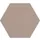 Prikbord Zeshoek Beige Kleur 2187 Bulletin Paneel Ø 60cm frameloos