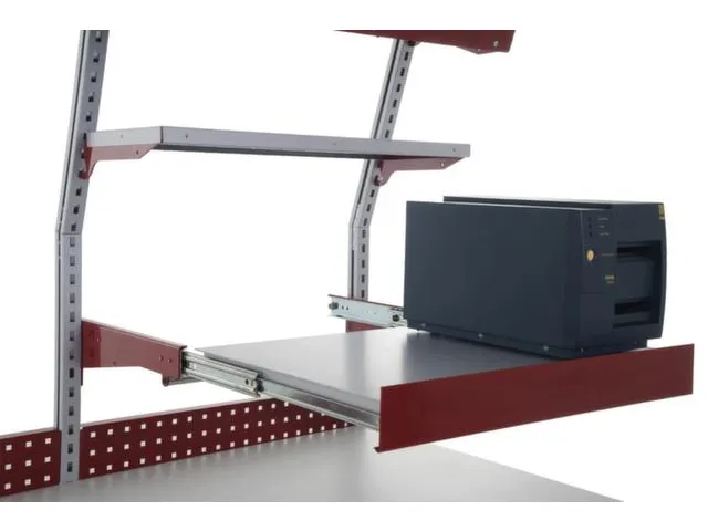 tablette coulissante,p. table d'emballage,HxlxP 140x1000x500mm