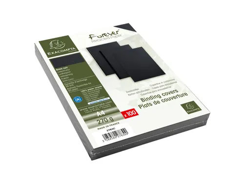 PK100 inbindkaft FOR EVER 270g A4 zwart