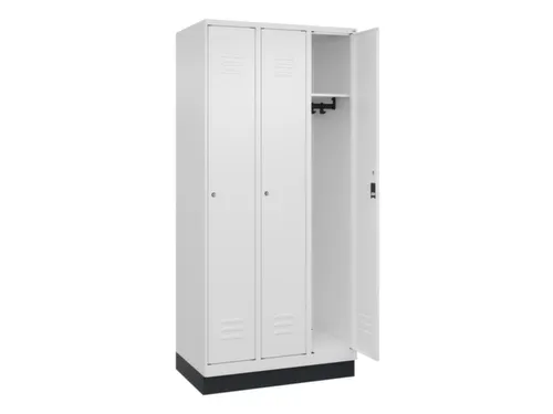 locker,HxBxD 1950x900x500mm,3vak,vak B 300mm,cil.-slot,sokkel