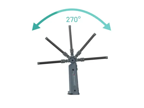 Industrielamp,200Lumen,Magneet,Haak,Accu