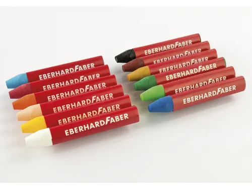 Raamkrijt Eberhard Faber etui a 12 stuks assorti