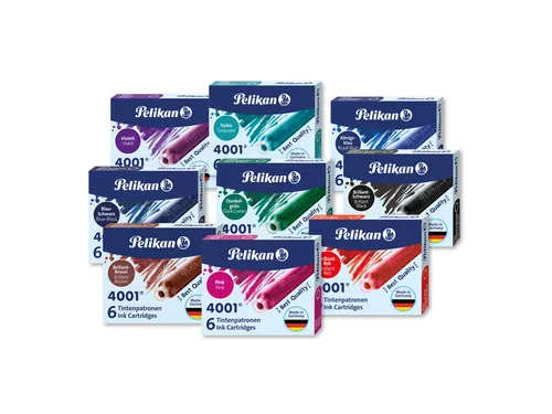 Inktpatroon Pelikan 4001 koningsblauw 20 stuks