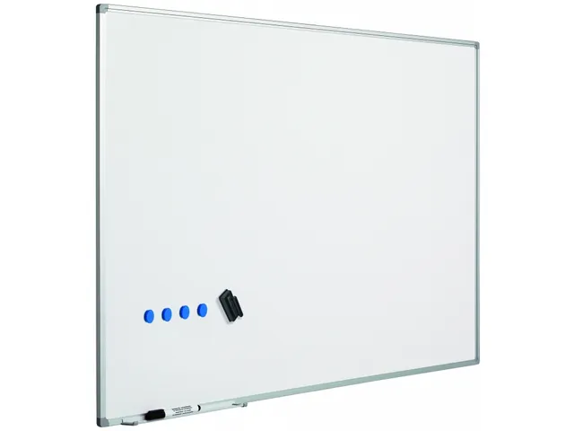 Whitebord 90x120cm Emaille Staal Met Starterkit