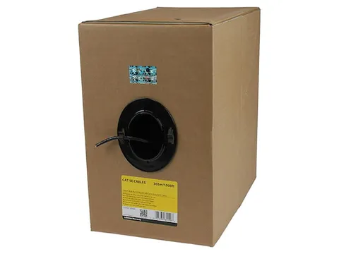 Bulkrol Netwerkkabel Cat 5e Ethernet kabel CMR geclassificeerd 304.8 M