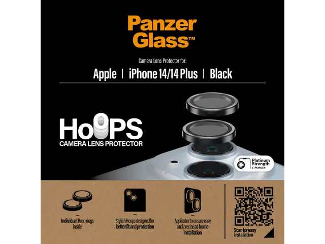 PanzerGlass Hoops Camera Lens Protector Black iPhone 14 | 14 Plus
