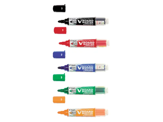 Feutre tableau blanc Pilot V-Board Master ogive 2,3mm ass 5pcs