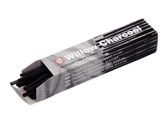 Talens houtskool 3 - 4 mm, doosje met 30 staafjes - 2