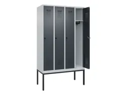 locker,HxBxD 2120x1200x500mm,4vak,vak B 300mm,draaigrendel