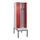 locker met bank,voor scheiding van kleding,HxBxD 2120x600x815mm,2vak