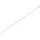 25cm Witte Kabelbinders 100 stuks