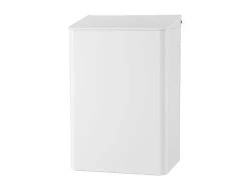 Afvalbak 15 Liter Rvs Wit Met Klepdeksel