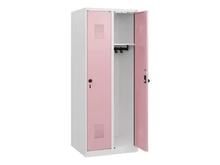 schoollocker,HxBxD 1530x600x500mm,2vak,vak B 300mm,draaigrendel - 1
