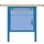 werkbank HxBxD 845x1000x700mm multiplexblad RAL7035 front RAL7035