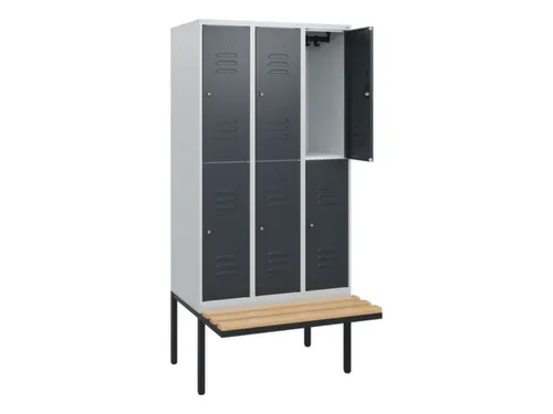Dubbeldekse dekenkist,HxBxD 1950x900x815mm,3x2vak.,vak B 300mm